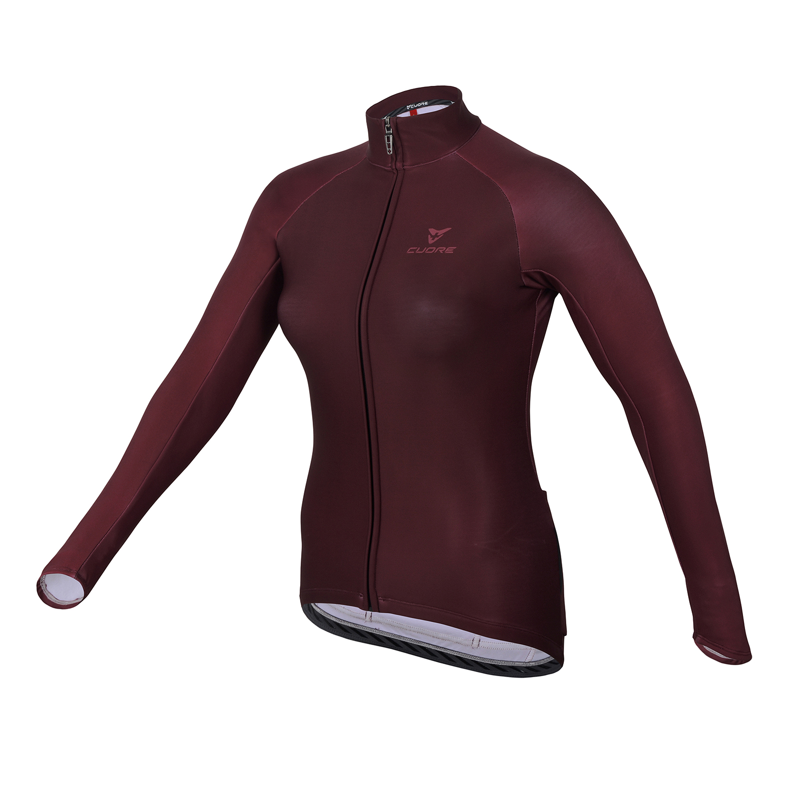 Image for Maroon Women's Silver L/Sleeve Active Shield Jersey