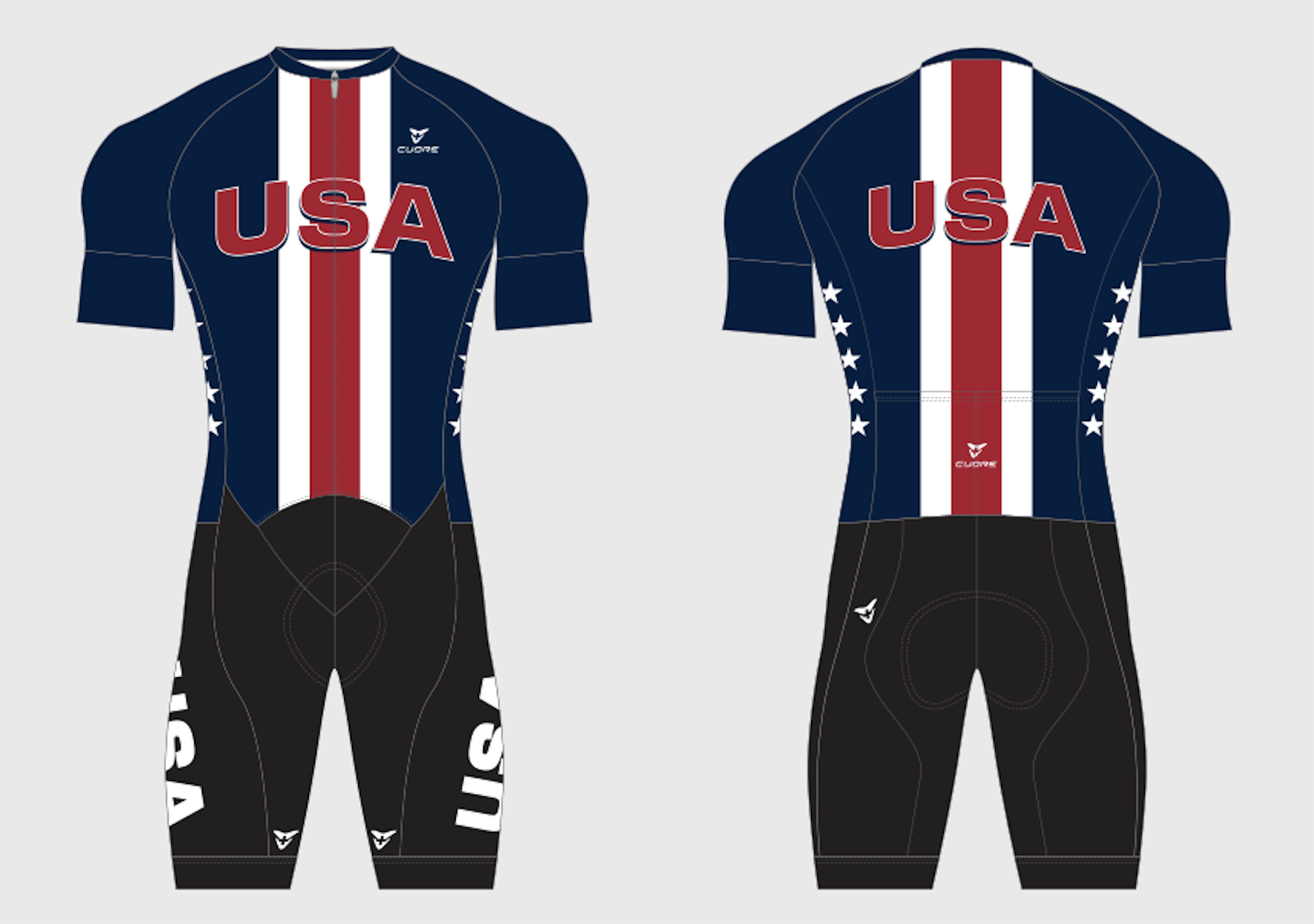 Image for USA Women's Silver S/Sleeve 2in1 Suit