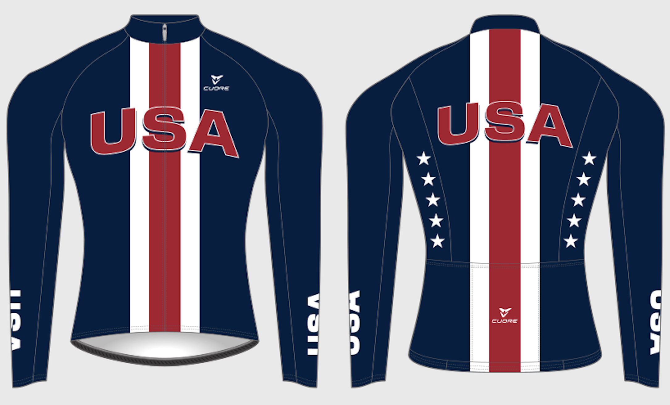 Image for USA Men's Silver L/Sleeve Thermal Jersey